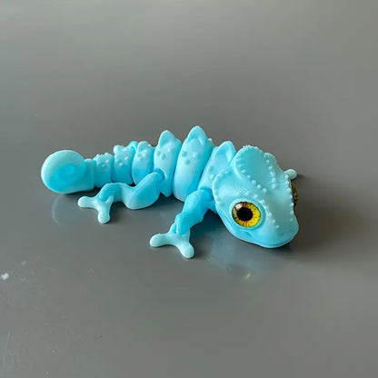 3D Printed Chameleon - Aqua