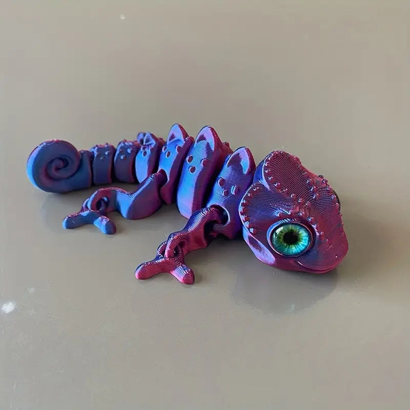 3D Printed Chameleon - Laser Purple