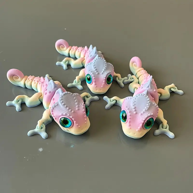 3D Printed Chameleon - Rainbow
