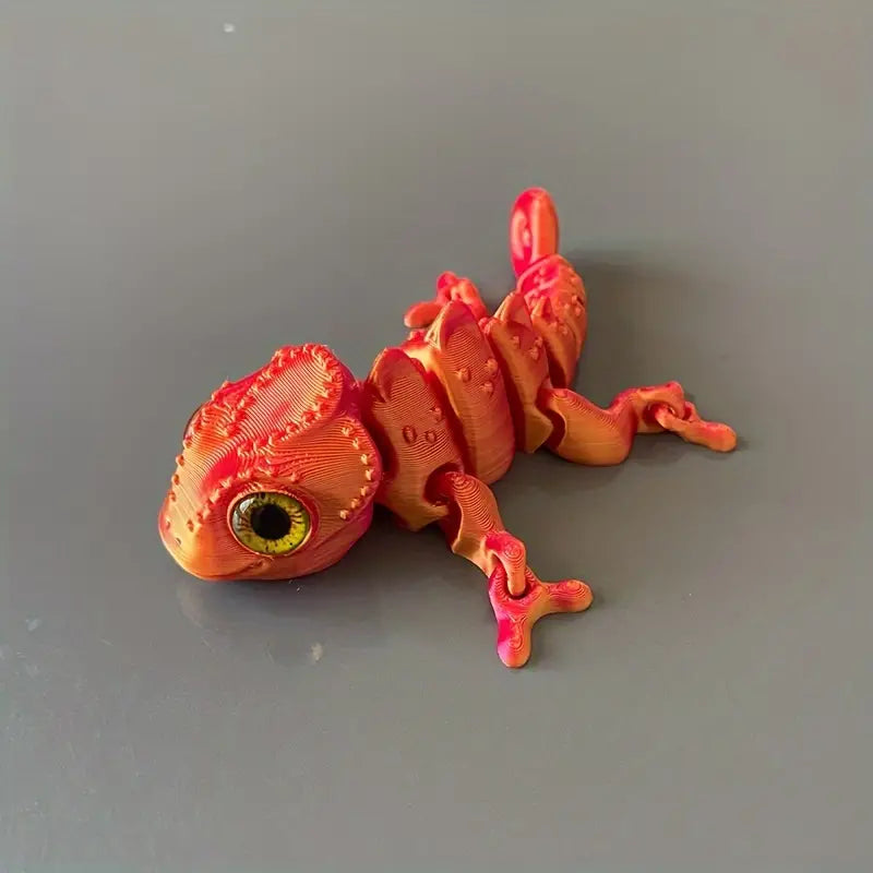 3D Printed Chameleon - Red Gold