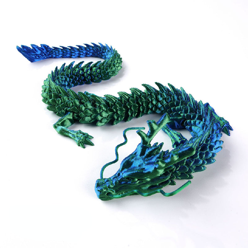 3D Printed Dragon  laser green