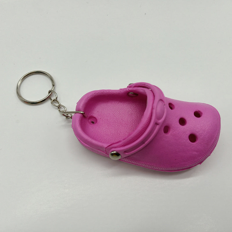 Croc Keyring - Hot Pink